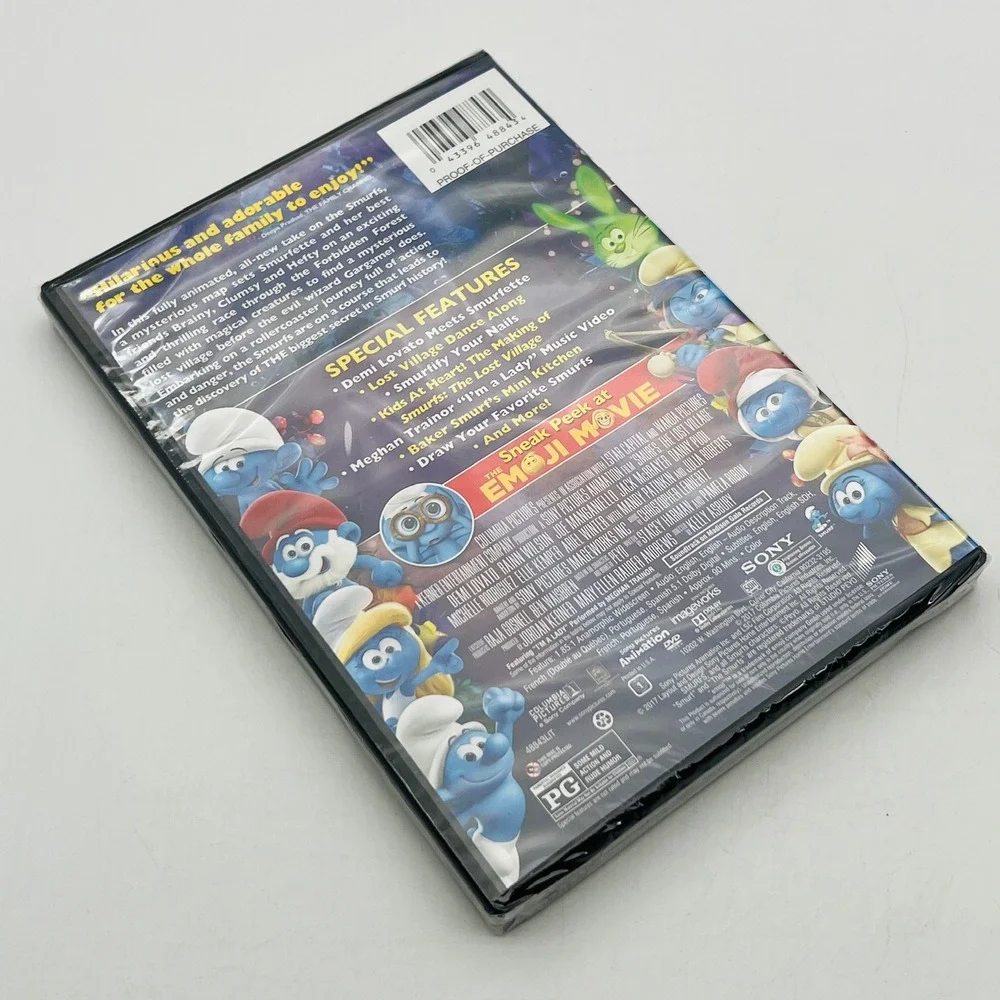 Smurfs The Lost Village DVD‎ 2017 Sony Pictures Animation New Factory Sealed